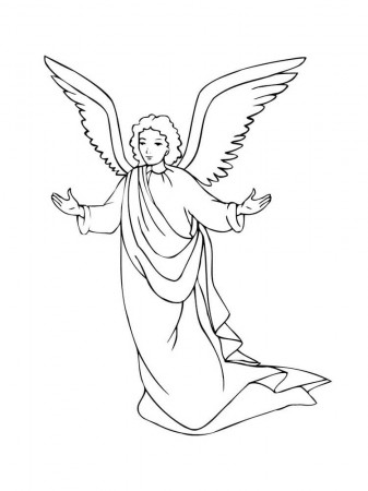 Angels Coloring Pages | 100 images Free Printable