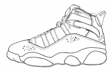 Jordans Coloring Pages Sketch Coloring Page in 2022 | Jordan coloring book,  Pictures of shoes, Shoes drawing