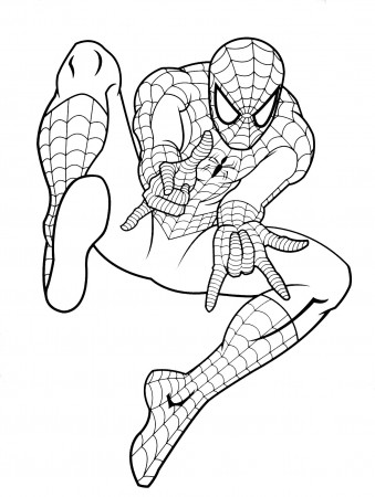 Free Printable Coloring For Kids Spiderman