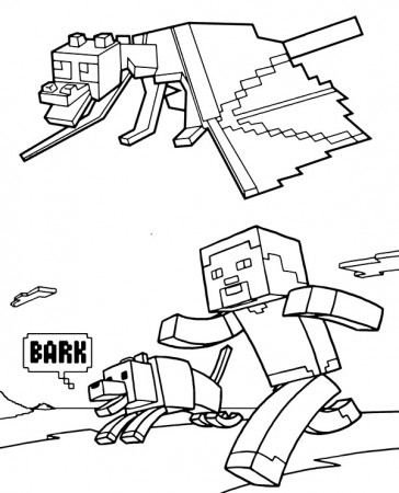 Ender Dragon coloring page Minecraft - Topcoloringpages.net