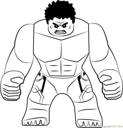 Lego The Hulk Coloring Page - Free Lego Coloring Pages ...