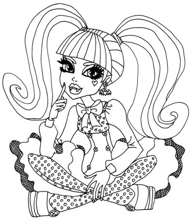 Free Printable Monster High Coloring Pages for Kids | Monster coloring pages,  Monster high pictures, Monster high printables