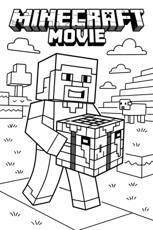 Free minecraft movie coloring pages generator – 16 minecraft movie coloring  pages to Download