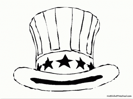 Top Hat Coloring Page | Clipart Panda - Free Clipart Images