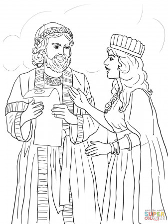 Queen Esther coloring pages | Free Coloring Pages
