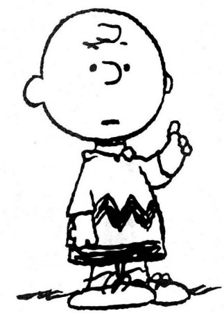 Charlie Brown Characters Black And White Clipart - Clipart Kid
