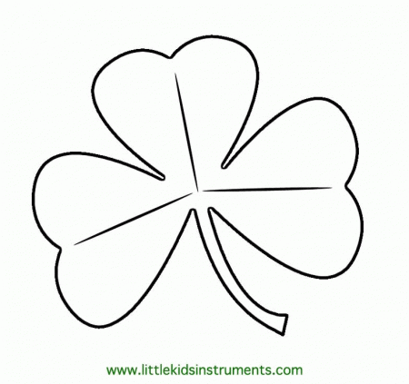 Shamrock - Coloring Pages for Kids and for Adults