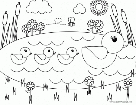 Easter and spring coloring pages download and print for free