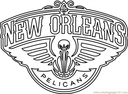 New Orleans Pelicans Coloring Page for Kids - Free NBA Printable Coloring  Pages Online for Kids - ColoringPages101.com | Coloring Pages for Kids