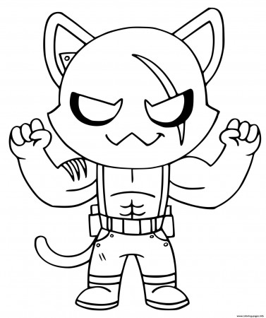 Shadow Meowscles Fortnite Coloring page ...
