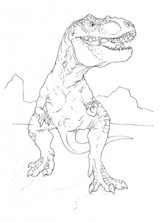 T Rex Dinosaur Coloring Pages. T-Rex is indeed a very iconic prehistoric  creature. This dinosaur i… | Dinosaur coloring pages, Animal coloring pages,  Coloring pages