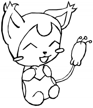 Adorable Skitty Pokemon Coloring Page - Free Printable Coloring Pages for  Kids