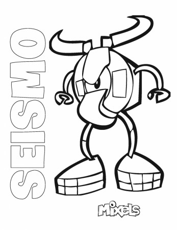 Seismo Mixels Coloring Page - Free Printable Coloring Pages for Kids