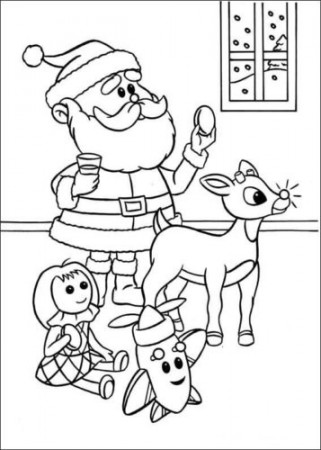 25 Free Rudolph The Red Nosed Reindeer Coloring Pages Printable