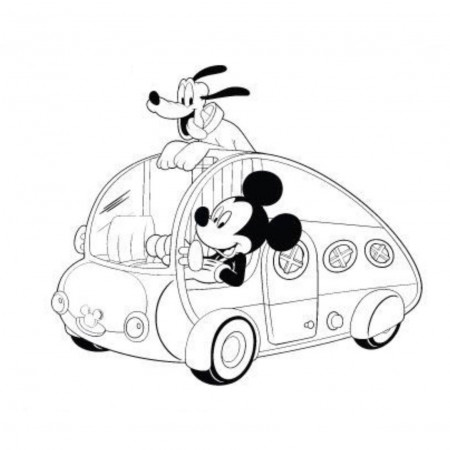 Mickey Road Trip coloring page | Mickey coloring pages, Disney coloring  pages, Camping coloring pages