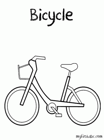 Drawing Bike / Bicycle #136950 (Transportation) – Printable coloring pages