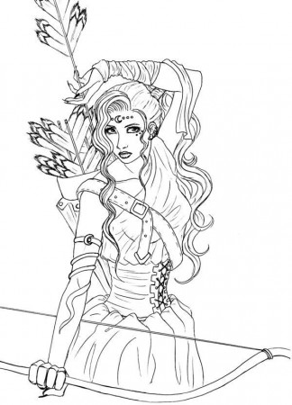 Artemisa | Greek mythology tattoos, Detailed coloring pages, Greek  mythology art