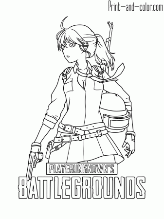 Playerunknown's Battlegrounds coloring pages | Print and Color.com