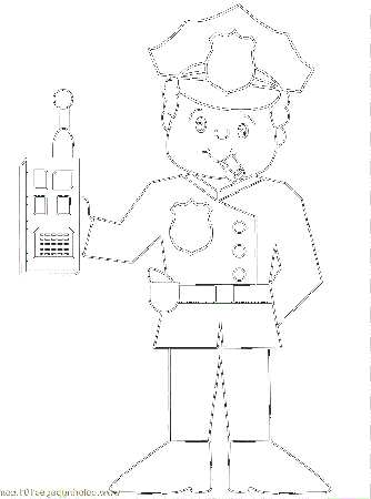 Police - Coloring Pages for Kids and for Adults