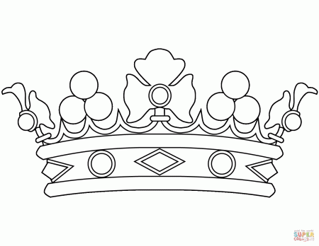 Crown coloring page | Free Printable Coloring Pages