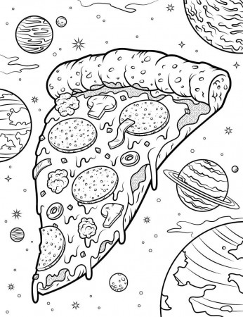 Pizza Coloring Pages | 100 Pictures Free Printable