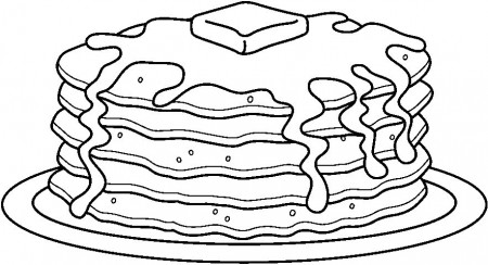 Pancake Coloring Pages at GetDrawings | Free download