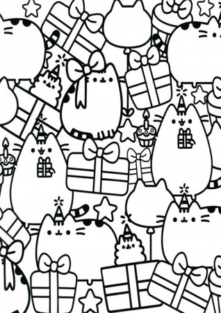 Free & Easy To Print Pusheen Coloring Pages - Tulamama