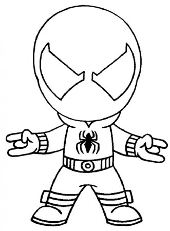 Scarlet Spider Spider-Man coloring page – Having fun with children