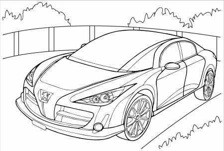 Peugeot RC Coloring Page - Free ...