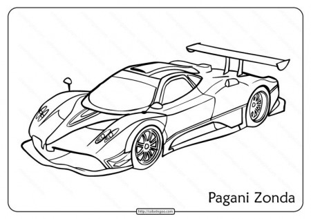 Pagani zonda, Cars coloring pages ...