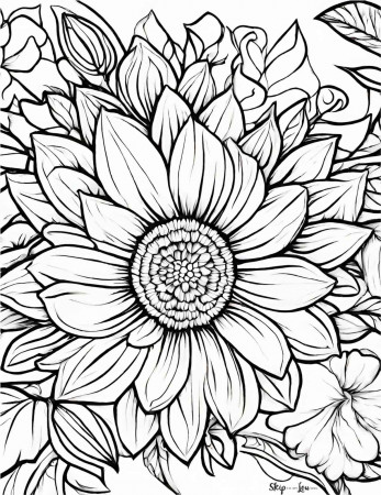 FREE Flower Coloring Pages for Kids and ...