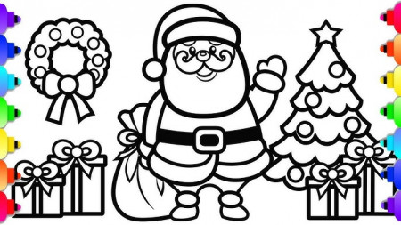 Learn to Draw Santa Coloring Page ...