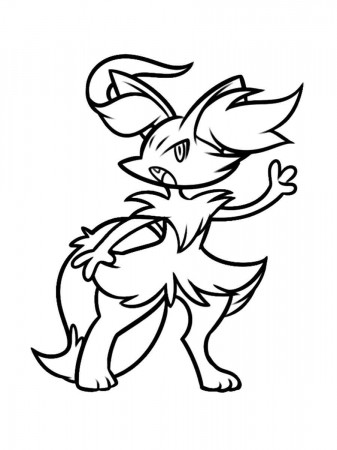 Pokemon Braixen coloring pages - Free Printable