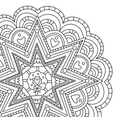 Christmas Tree Mandala Coloring Page Christmas Digital - Etsy