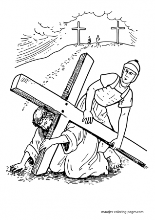 The Easter Story coloring pages