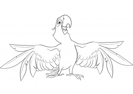 Image of Rio to download and color - Rio Kids Coloring Pages