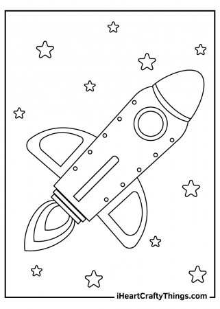 Printable Spaceship Coloring Pages (Updated 2021)