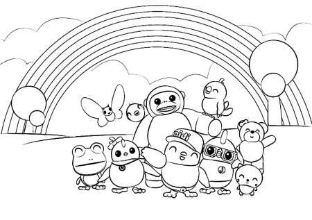 Didi and Friends Coloring Page - Free Printable Coloring Pages for Kids