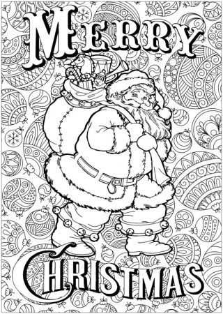 Free Printable Merry Christmas Coloring Pages