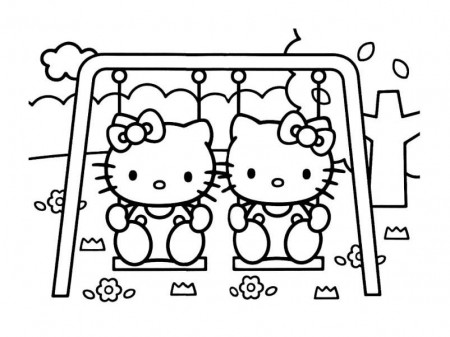 Hello Kitty picture to print and color - Hello Kitty Kids Coloring Pages