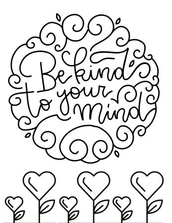 Free Kindness Coloring Pages for Kids and Adults