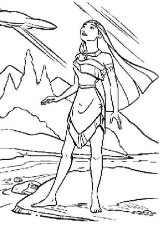 Printable Disney Princess Pocahontas Coloring Pages For Toddler ...