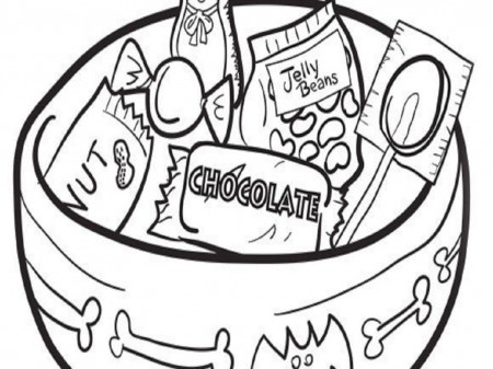 Chocolate Candy Coloring Pages Printable - Coloring Pages For All Ages