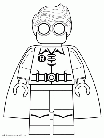 Lego Robin coloring pages || COLORING-PAGES-PRINTABLE.COM