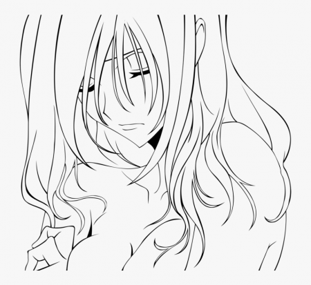 Transparent Anime Lineart Png - Anime Girl Crying Coloring Page, Png  Download , Transparent Png Image - PNGitem