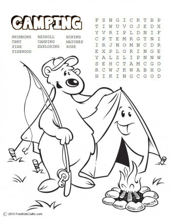 Printable Camping Word Search and ...
