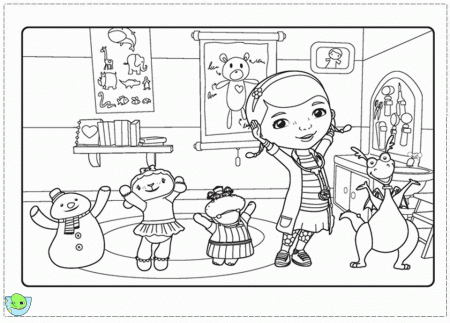 Doc Mc Stuffins Coloring Pages- DinoKids.org