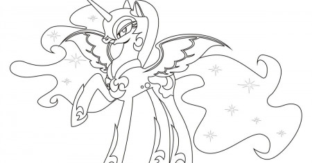 Nightmare Moon Coloring Pages | Team colors
