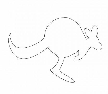 Kangaroo Shape Cut Out