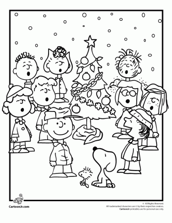 Charlie Brown Christmas Tree Coloring Pages Images & Pictures - Becuo